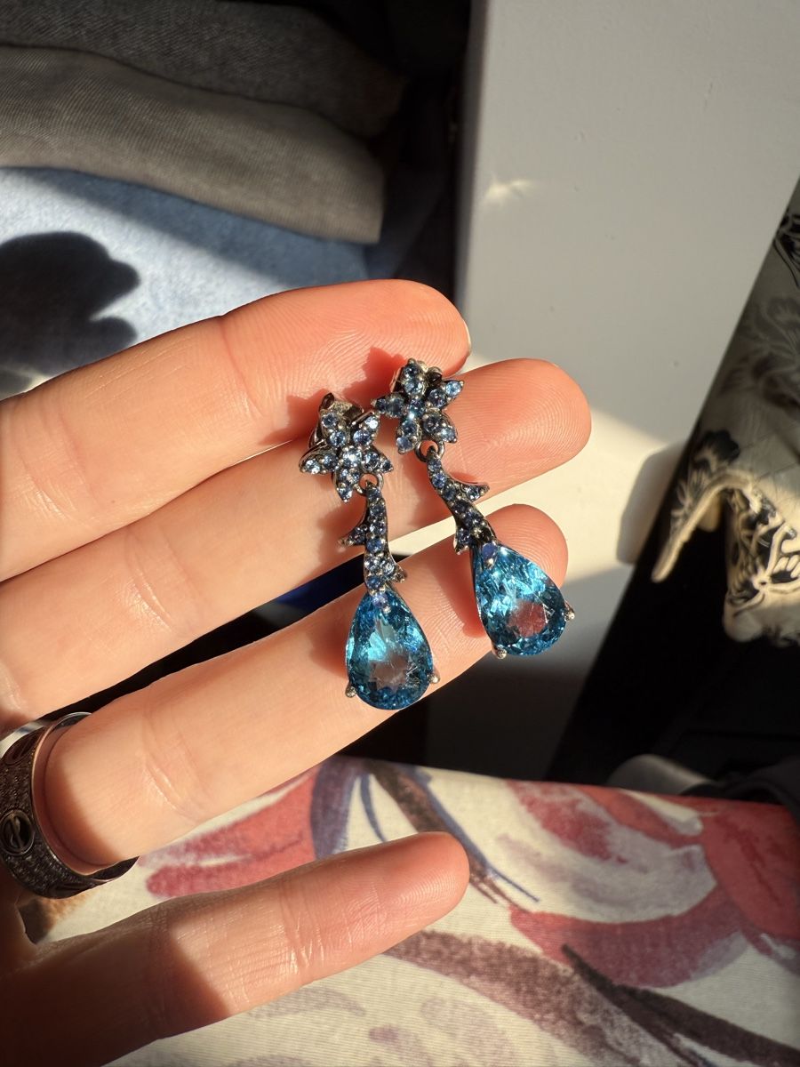 Ohrringe & -stecker: Silver topaz earrings – Gebraucht aus Barna von orbuyorcry 2