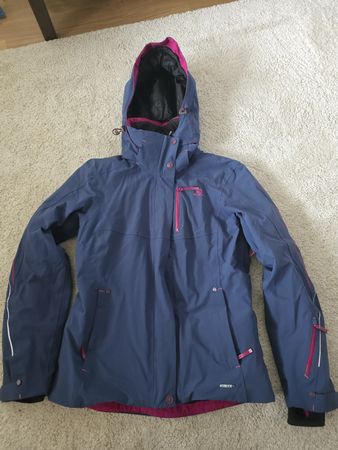 Woman Salomon Ski Waterproof Jacket blue pink Size M