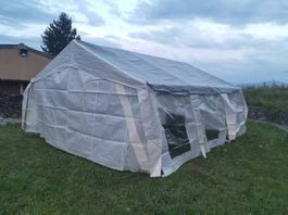 Festzelt weiss mit Alugestell 6x5m