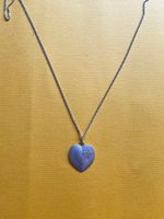 Silber Herz "W" Kette  (55cm)