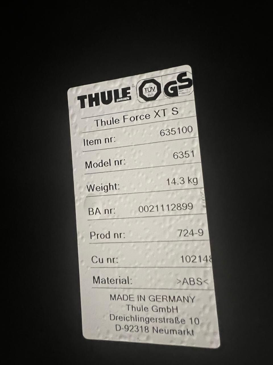 Thule Dachboxen: Dachbox Thule Force XT S – Gebraucht aus Hirzel von str_9hdz 8
