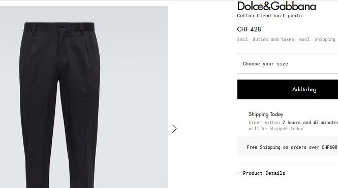 Dolce & Gabbana Hosen: Dolce & Gabbana  Hose / pantalon .42 – Gebraucht aus Collonges von Allegree 4