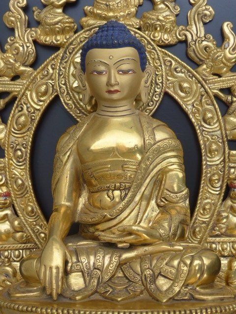 Sculture & Statue: Buddha Sahakayamuni on thron – Usato da Kilchberg ZH venduto da albis1234 1
