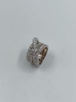 FUNKELNDER VINTAGE CRIVELLI DIAMANTRING IN 750 WEISSGOLD