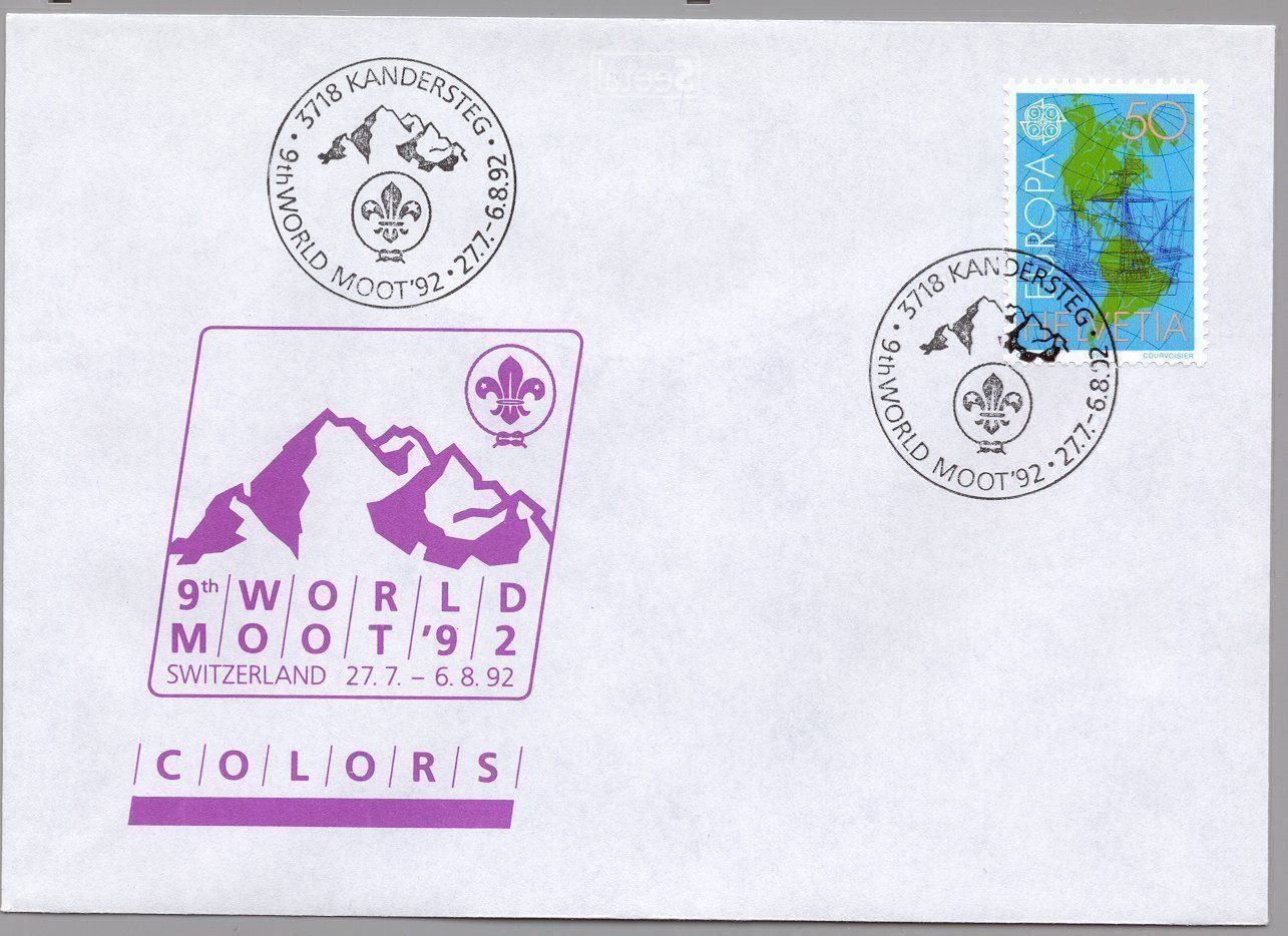 Tutti i francobolli: 1992, Welt Rover Moot, Kandersteg – Usato da Wallisellen venduto da Scoutphila