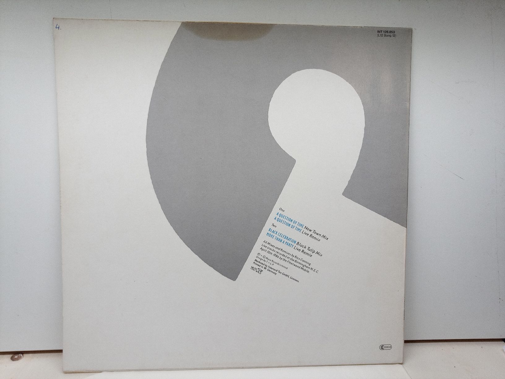 Dischi in vinile: Depeche Mode" A Question Of Time" Maxi-Single Live Remix – Usato da basel venduto da markusb07 1