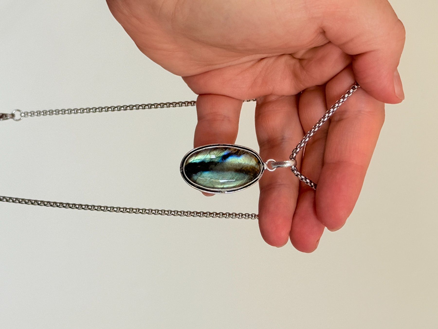 Catenine: Collier avec Labradorite – Nuovo e nell'imballaggio originale da Genève venduto da AWWA 9