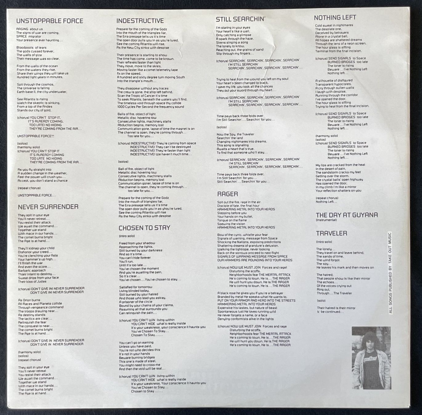 Dischi in vinile: Agent Steel – Unstoppable Force - LP - 1986 - First Press – Usato da Uster venduto da Zardodel 7