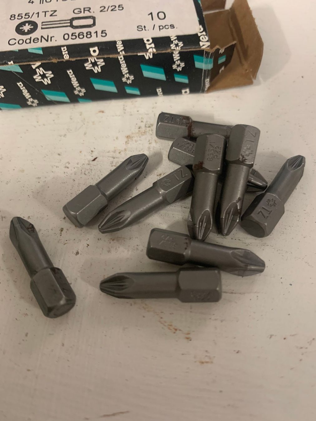 Wera Tutti gli attrezzi: 10x Wera Bits, Pozidrive, 2x25 – Nuovo (secondo la descrizione) da St. Gallen venduto da Miousch