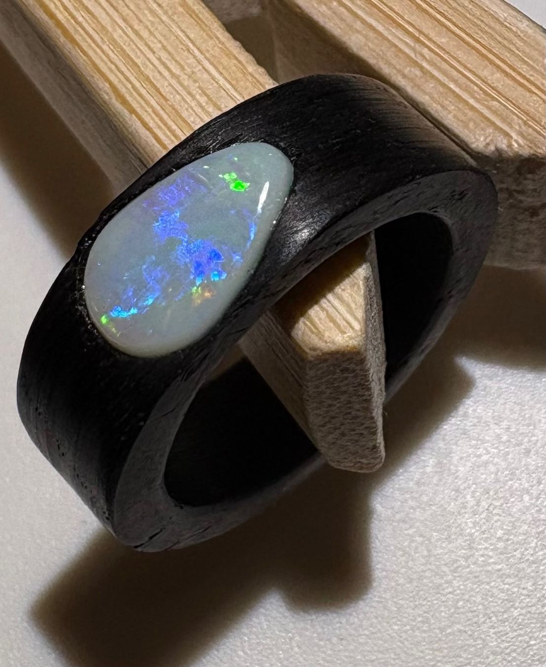 Ringe: Kristall Opal Ring Mooreiche, Gr.52, Coober Peedy Australien – Neu (gemäss Beschreibung) aus Wilen b. Wil von Tschirio 3