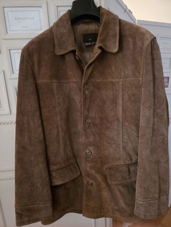 Veste en cuir Zara marron taille L bon état général