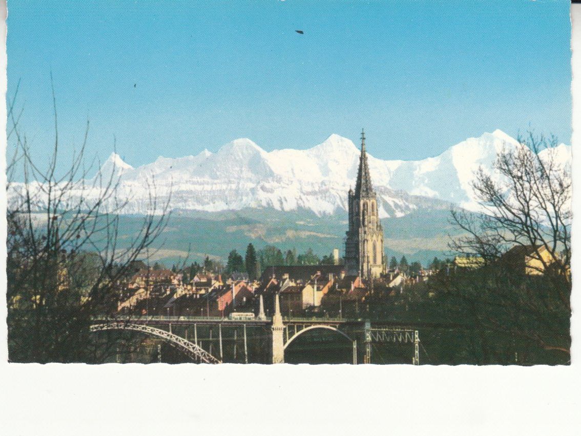 Cartoline postali: Bern und die Alpen ca. 1960 – Usato da Bürglen TG venduto da StampGraf
