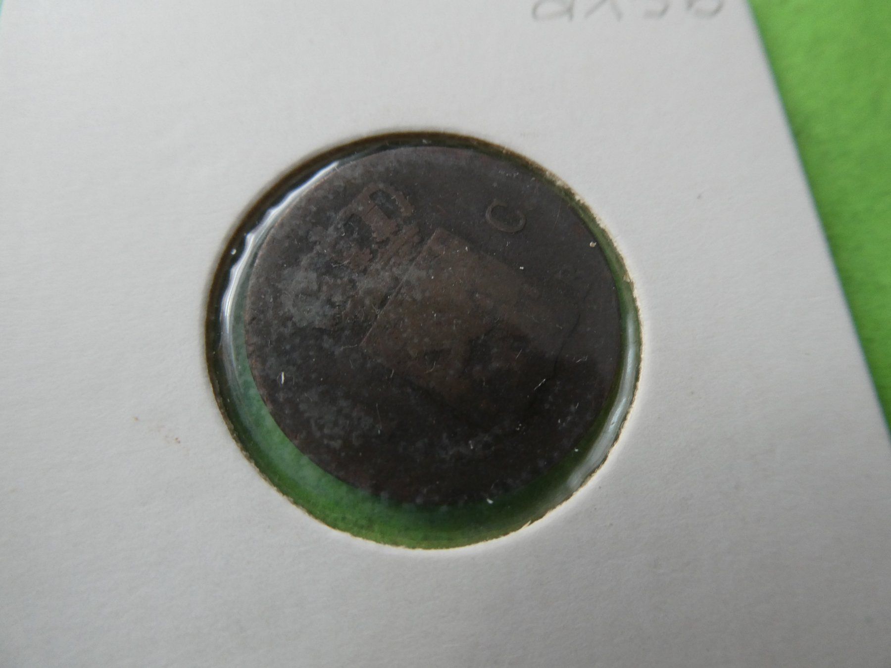 Alle Münzen: Niederlande 1827, 1 Cent – Gebraucht aus Hinterforst von Rohusri 1