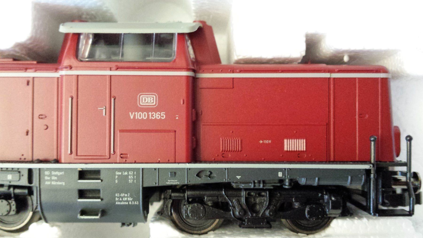 Fleischmann Modellini di ferrovie: Fleischmann 631102-1 - Diesellok BR V100 der DB - mit DSS – Nuovo e nell'imballaggio originale da Rotkreuz venduto da MOBAHN-1zu87 5