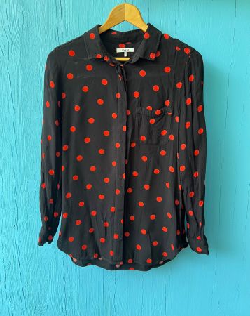 Polka Dots Bluse aus Viskose