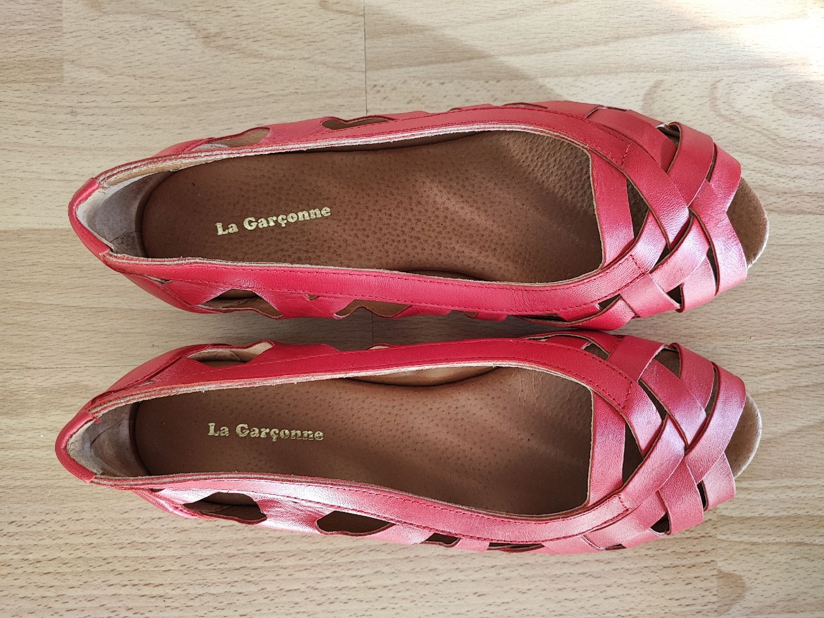 La Garçonne Scarpe da donna: La Garconne rote Lederschuhe, Gr. 42 – Nuovo (secondo la descrizione) da Winterthur venduto da CorinnesShoppingtour