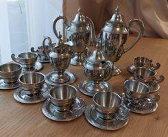 Kaffeeservice PIP-O-MATIC AG 18/8 Sterling Silber,Top Zustan