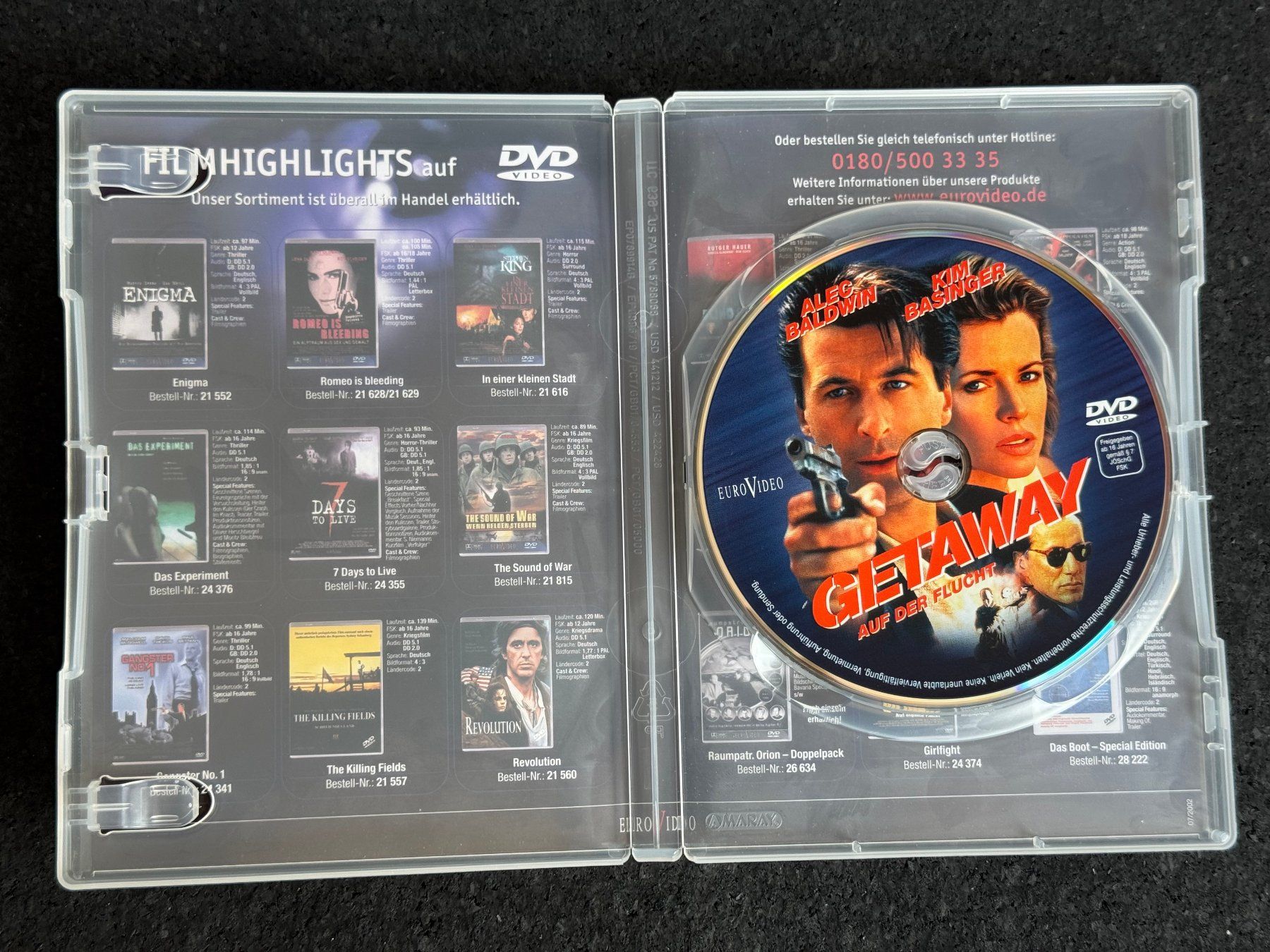 Alle DVDs: GETAWAY "Auf der Flucht" DVD DE Alec Baldwin - Kim Basinger – Gebraucht aus Fribourg von tschjoly 5