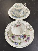 2er Set Royal Albert Flower of the Month (March & July)