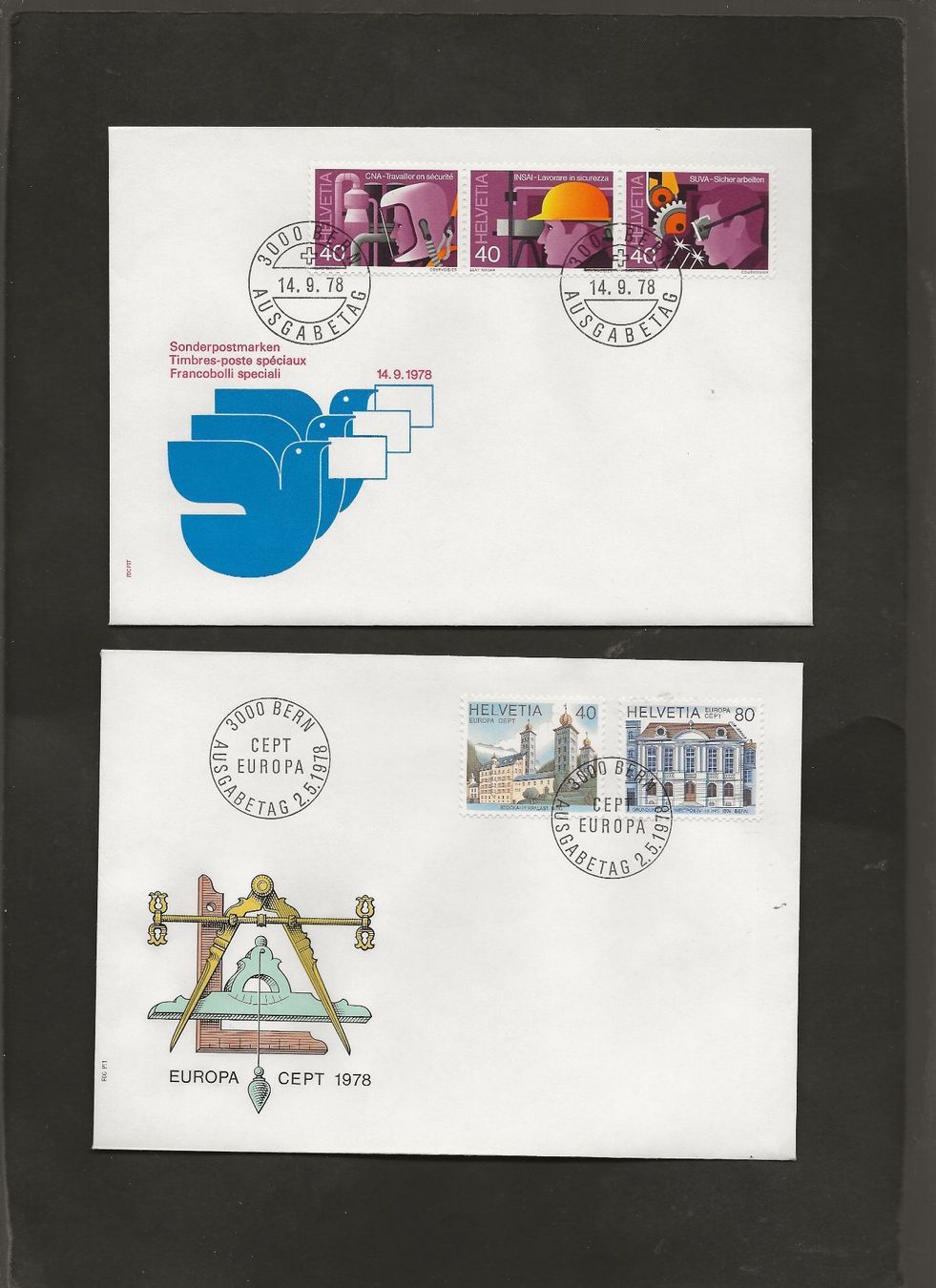 Tutti i francobolli: Schweiz 16 FDC 1976 bis 1979 – Usato da Au ZH venduto da xelagreb01 3