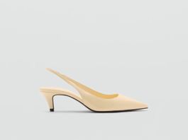 MNG Mango Slingbacks Gr. 36, pastellgelb