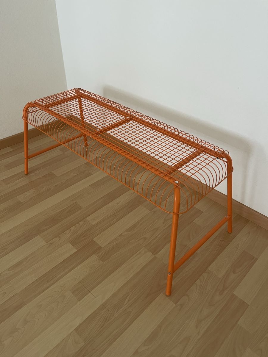 Panchine: 2x orange Sitzbank Metall – Usato da Zürich venduto da stevesrs 2