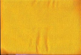 Jersy Bördchen Stoff uni gelb gerippt 25 x 35 cm