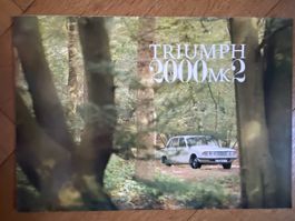 Triumph 2000 MK2 Prospekt ca 1970 1971 brochure holländisch