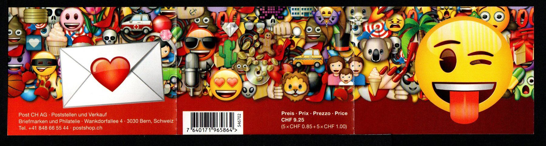Tutti i francobolli: 2017 Postfrisches Markenheftchen** Emoji Smiley – Nuovo (secondo la descrizione) da Löhningen venduto da Fourbi18 1