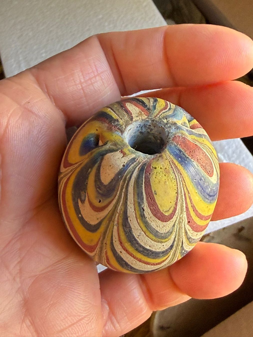 Perle (finte): Seltene grosse Amulett Perle Glasperle – Usato da genève venduto da Isarath 3