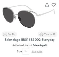 Balenciaga Sonnenbrille BB0163S-002 wie neu