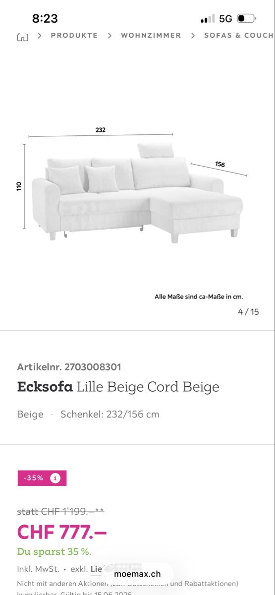 Divani: Ecksofa – Usato da St. Gallen venduto da putzi33 5