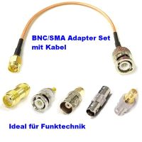 BNC/SMA HF-Adaptersatz mit Kabel - 6-teilig SMA BNC Adapter