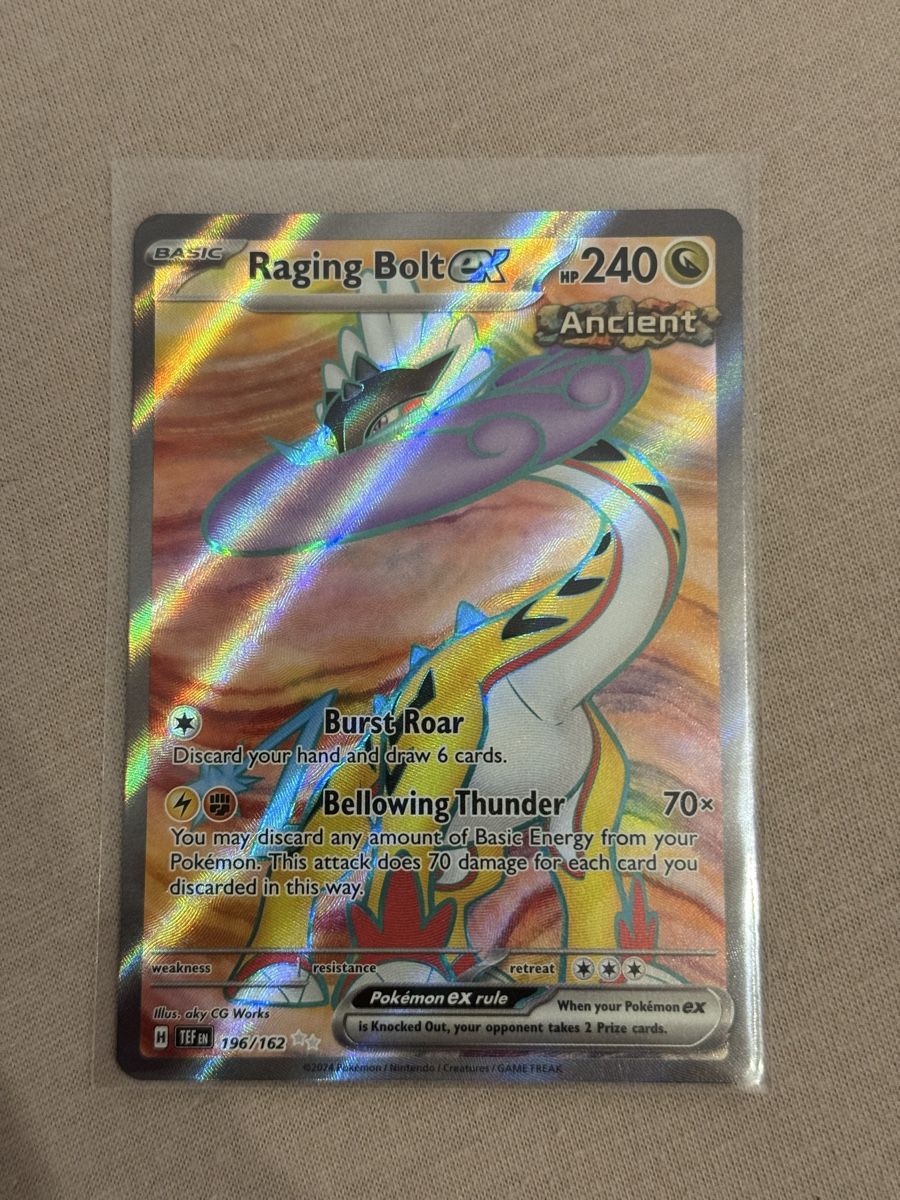 Pokémon Carte collezionabili: Pokémon Raging Bolt ex 196/162 Temporal Forces – Nuovo (secondo la descrizione) da St. Gallen venduto da Xbylucas