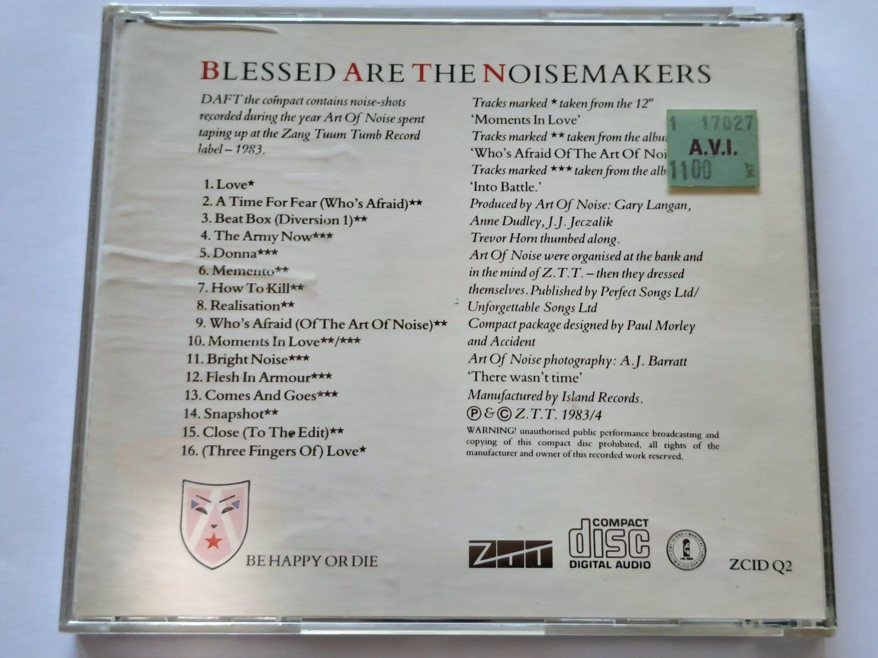 CDs: Cd Art of Noise - Daft  – D'occasion à Pully par bro_n52j 1