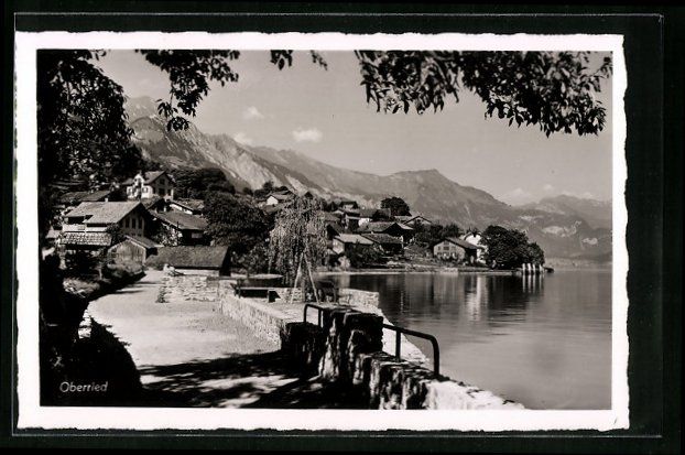 Cartoline postali: Oberried am Brienzersee, Uferpartie mit  – Usato da Berlin venduto da bartko-reher
