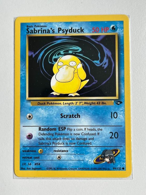 Pokemon Gym Set Sabrinas Psyduck 99/132 | Kaufen auf Ricardo