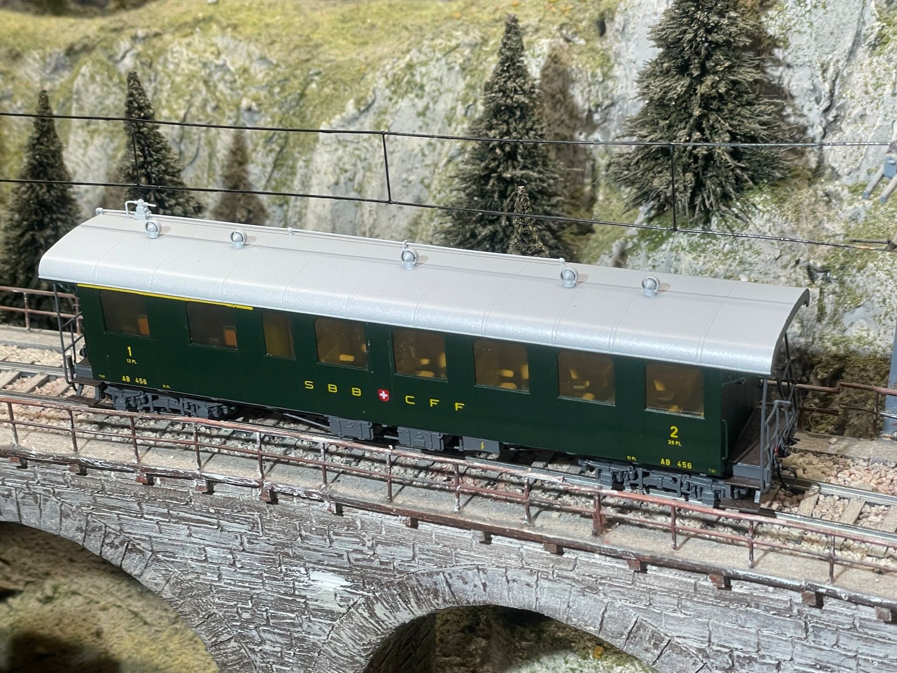 HRF Modellini di ferrovie: HRF, Brünig AB 456 – Nuovo (secondo la descrizione) da Krummenau venduto da ferrotech 3