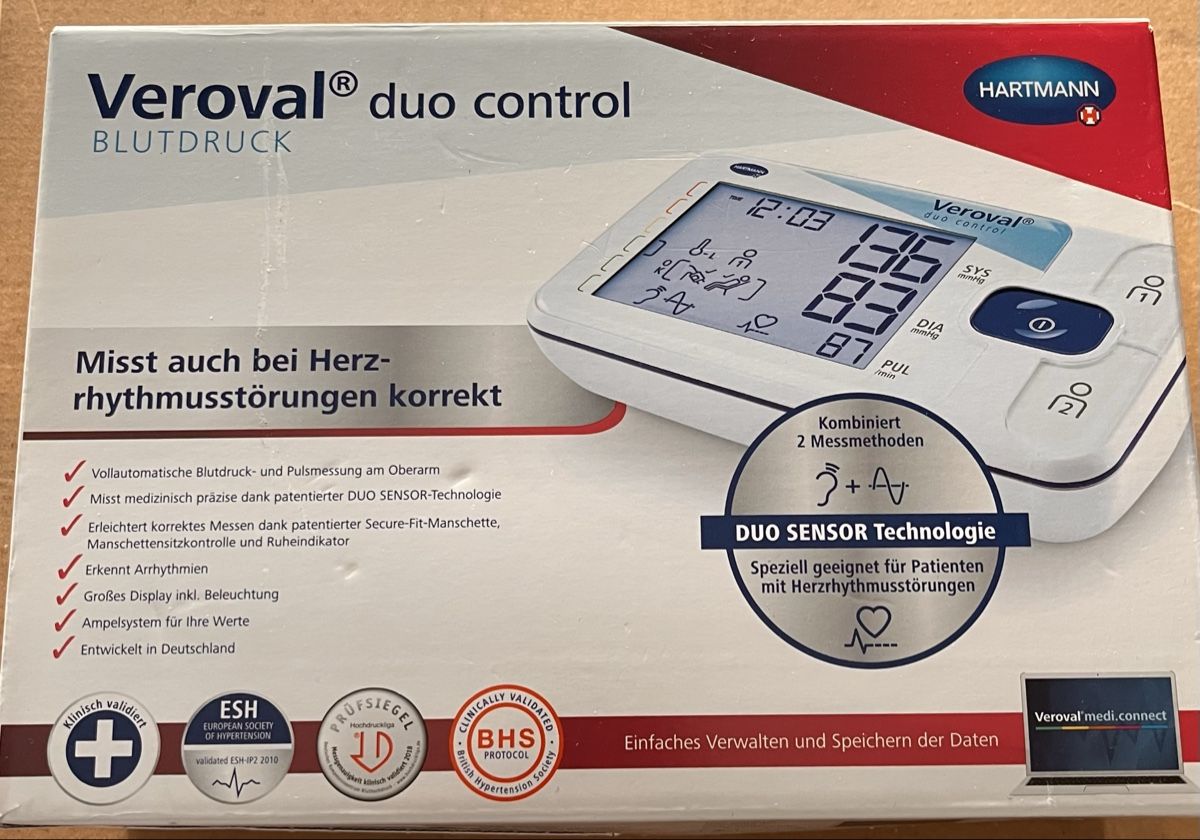 Hartmann Attrezzature mediche: VEROVAL duo control M – Nuovo e nell'imballaggio originale da Clarens venduto da hal_y9wf