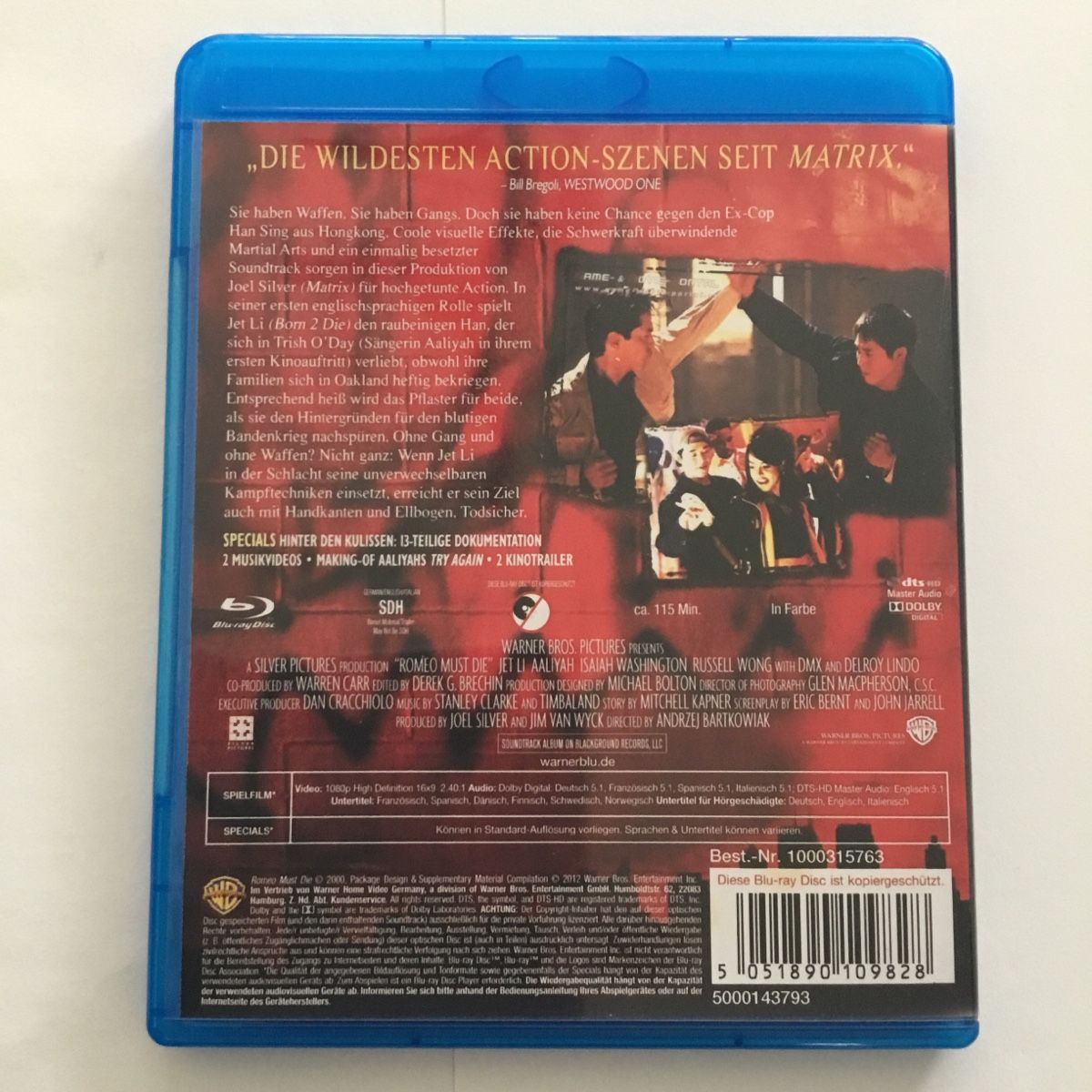 Tutti i DVDs: Romeo Must Die Blu Ray – Nuovo (secondo la descrizione) da Blauen venduto da berlingo65 1