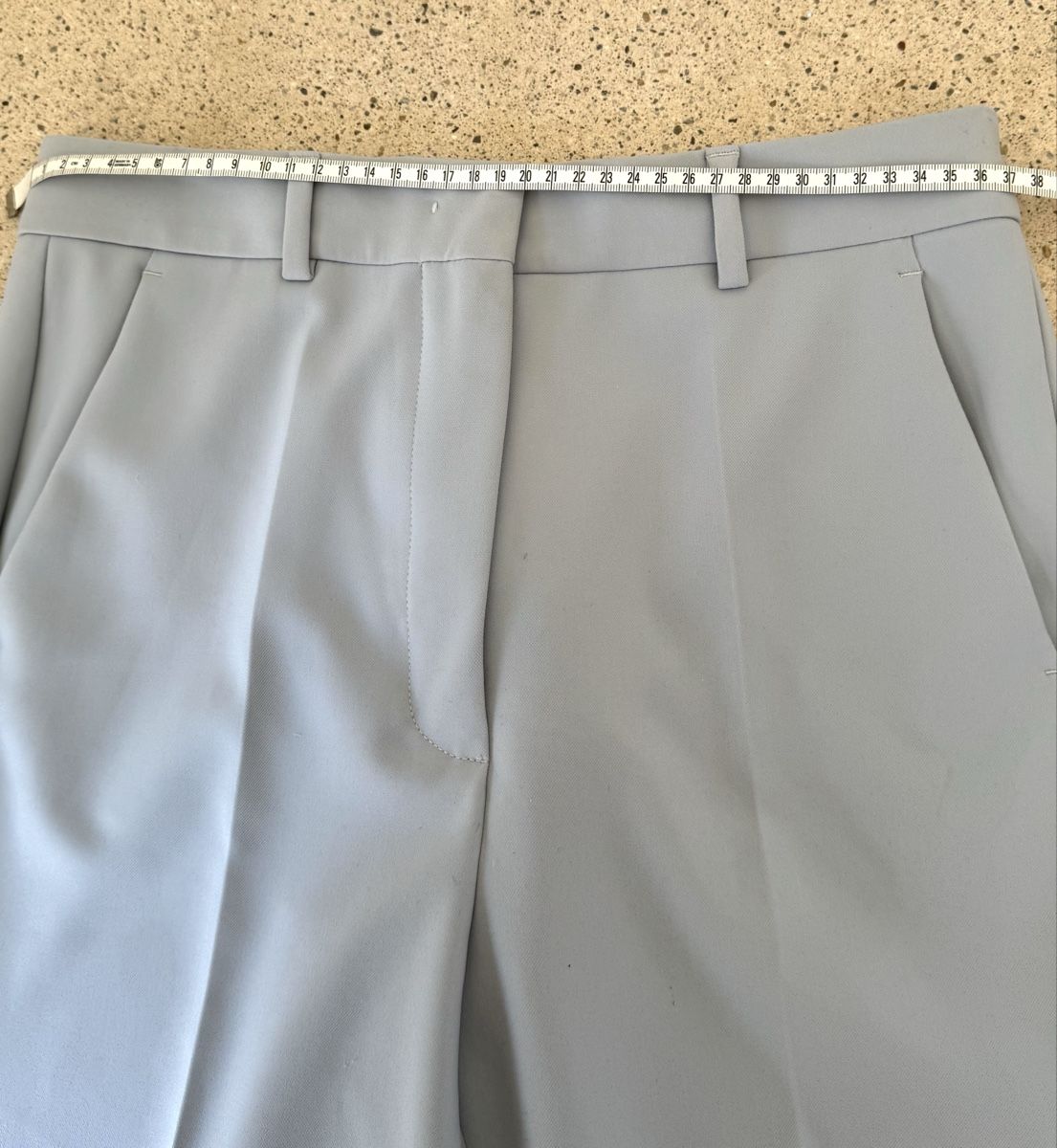 Sportmax Pantaloni: Sportmax Hose hellblau mit Knopfdetails – Usato da Zürich venduto da di_archive 7