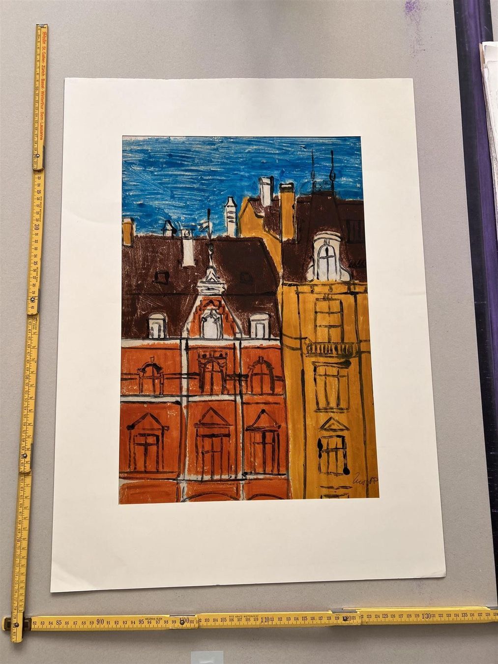 Xilografie: Secondo Püschel Original- Holzschnitt – Usato da Adliswil venduto da buch_und_kunst