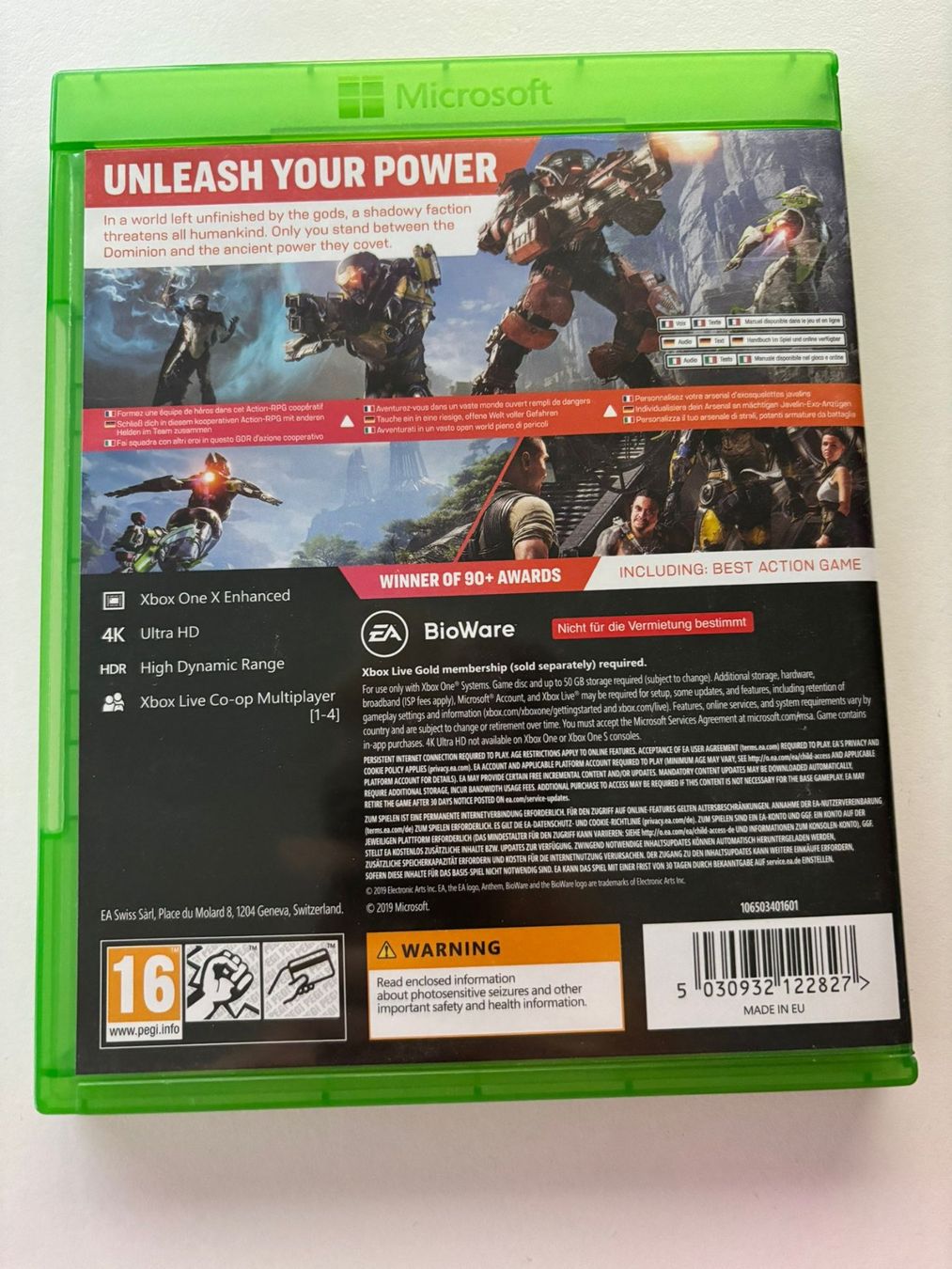 Giochi: Anthem (XBOX ONE) – Usato da Herisau venduto da Seyashop1 2