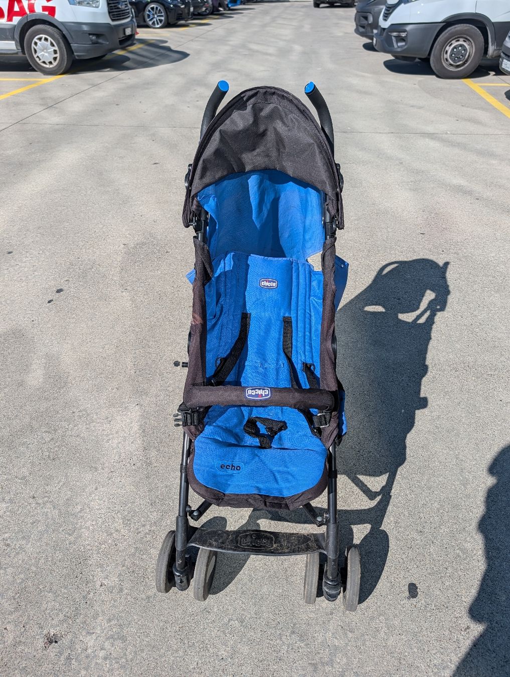 Chicco Kinderwagen: Kinderwagen Chicco Echo blau schwarz – Gebraucht aus Oberglatt ZH von LR1989 1