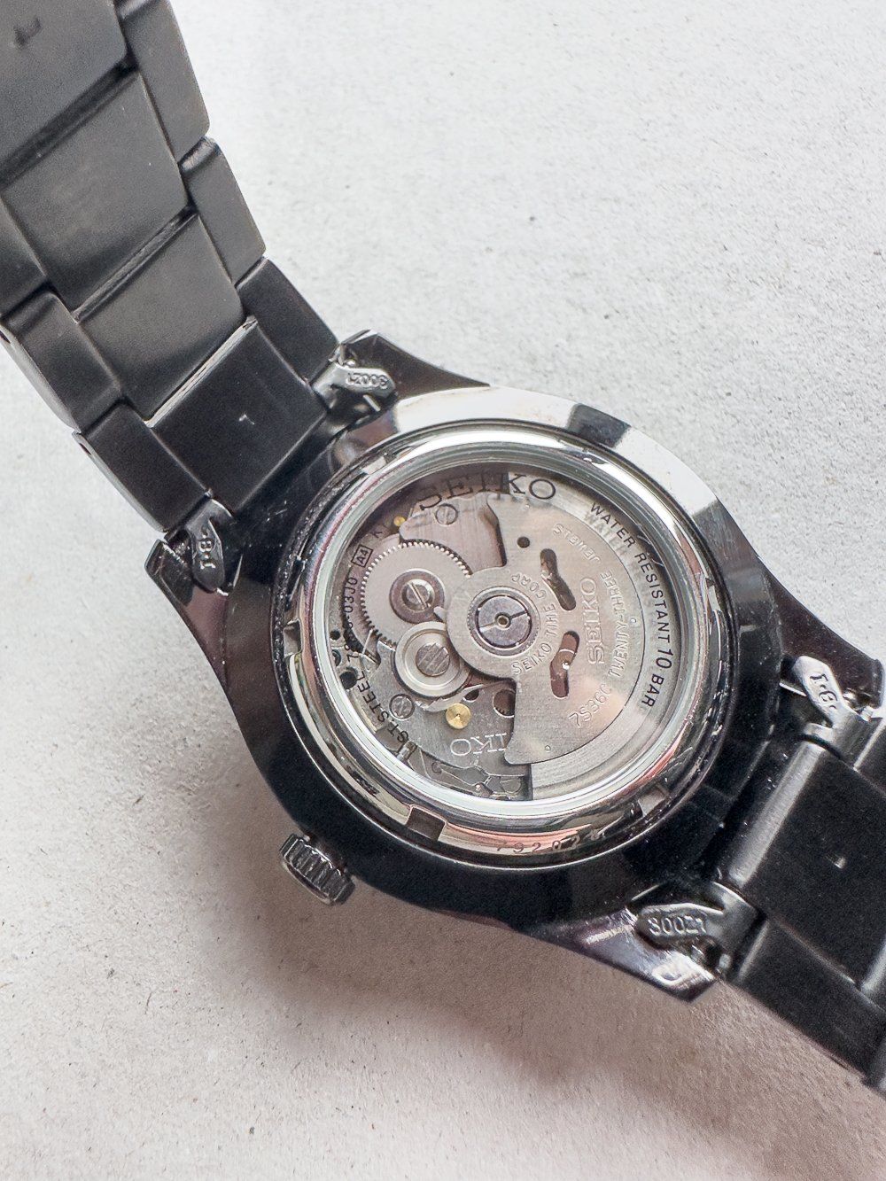 Seiko Orologi: Seiko 5 Automatic - 7S36-03J0  "Stealth-Edition" – Usato da Maschwanden venduto da TimToTheO 2