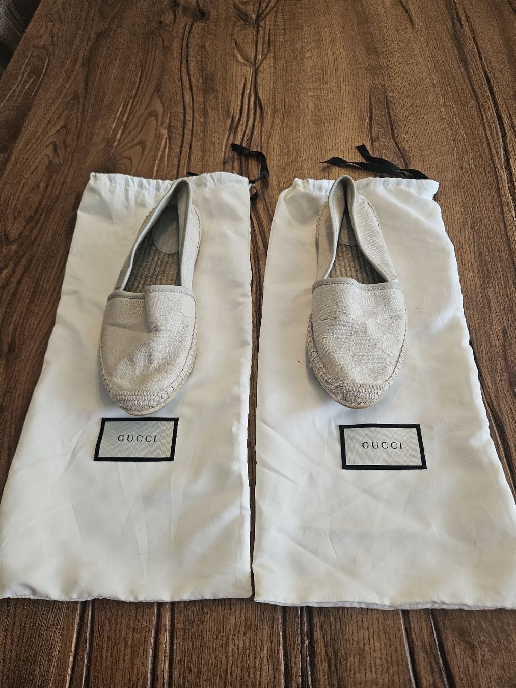 Gucci Damenschuhe: Gucci Espadrilles Monogram beige Damen Gr. 38 – Gebraucht aus Unterlunkhofen von MChiiric 1