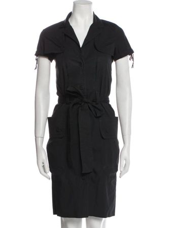 Paule K raffiniertes  Popeline Kleid Schwarz  G.36