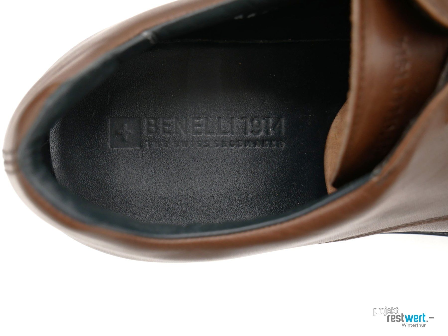 Benelli Scarpe da uomo: BENELLI handgefertigter Lederschuhe braun Gr. 41 – Usato da Winterthur venduto da Restwert_Winterthur 4