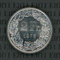 CHF___2.00 1976 stgl * nigelnagelneu! 2 Franken