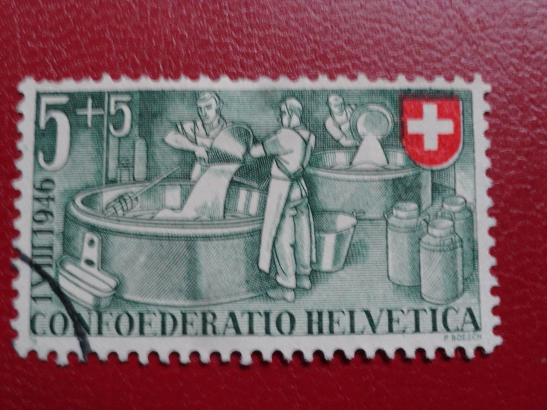 Tutti i francobolli: Pro Patria 1946 B30 mit Abart – Usato da stäfa venduto da brandy66